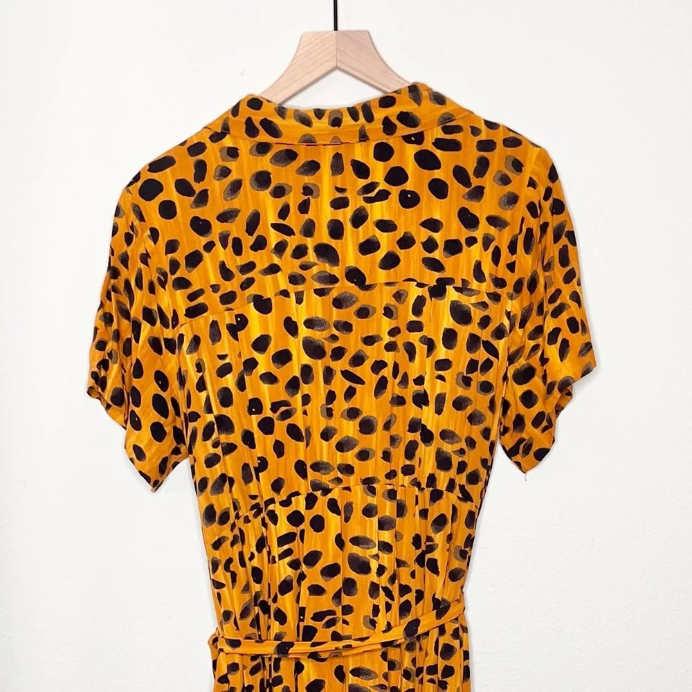 ANTHROPOLOGIE Porridge Vianne Maxi Women's Dress Size 16W Cheetah Leopard Print - Picture 13 of 14